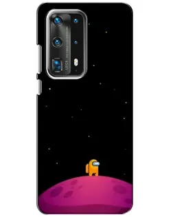 Чохол для Huawei P40 з картинкою «Самотній герой на планеті»