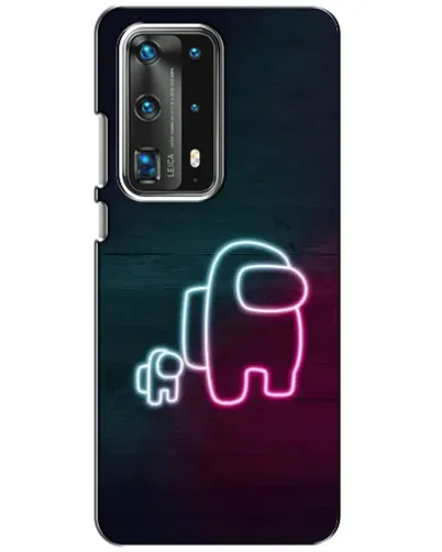Чохол для Huawei P40 з картинкою «Among Us неон-арт»