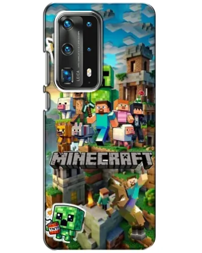 Чехол для Huawei P40 с картинкой «Замок Minecraft»