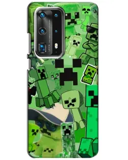 Чохол для Huawei P40 з картинкою «Кріпери Minecraft»