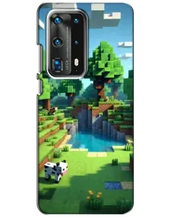 Чехол для Huawei P40 с картинкой «Minecraft летний день»