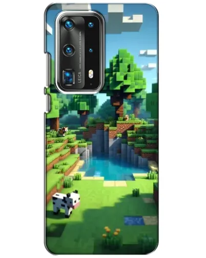 Чехол для Huawei P40 с картинкой «Minecraft летний день»