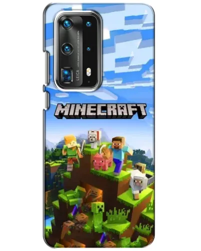 Чехол для Huawei P40 с картинкой «Minecraft классический мир»