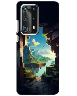 Чехол для Huawei P40 с картинкой «Вид из пещеры»