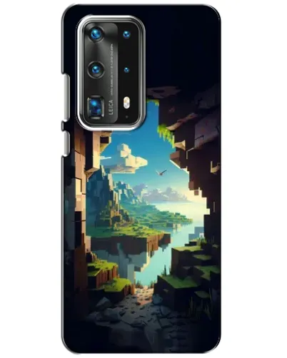 Чехол для Huawei P40 с картинкой «Вид из пещеры»