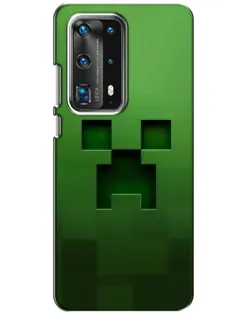 Чехол для Huawei P40 с картинкой «Крипер микро-дизайн»