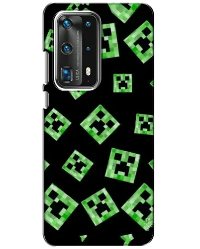 Чехол для Huawei P40 с картинкой «Паттерн с криперами»