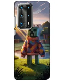 Чехол для Huawei P40 с картинкой «Крипер в свитере»
