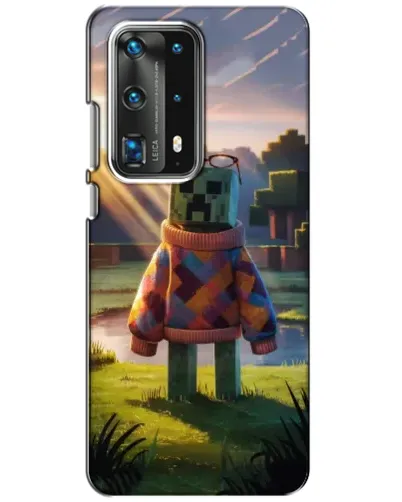 Чехол для Huawei P40 с картинкой «Крипер в свитере»