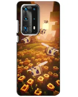 Чехол для Huawei P40 с картинкой «Поле подсолнухов»