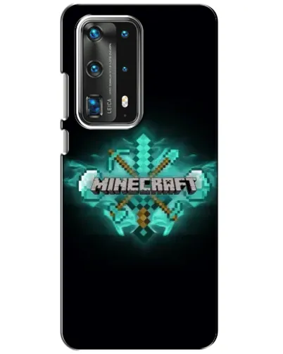Чехол для Huawei P40 с картинкой «Minecraft Diamond лого»