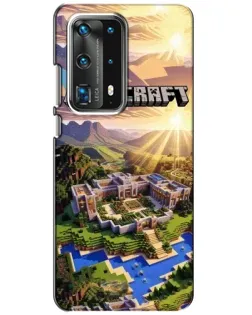 Чехол для Huawei P40 с картинкой «Minecraft панорама»