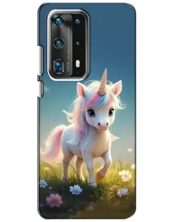 Чехол для Huawei P40 с картинкой «Единорог на поляне» Чехол для Huawei P40 с картинкой «Единорог на поляне»