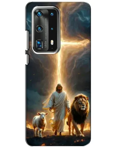 Чехол для Huawei P40 с картинкой «Лев Иуды и Свет»
