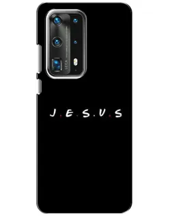 Чехол для Huawei P40 с картинкой «Точки веры J.E.S.U.S.»
