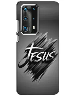 Чехол для Huawei P40 с картинкой «Надпись Jesus Graffiti»