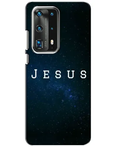 Чехол для Huawei P40 с картинкой «Звездное небо Jesus»