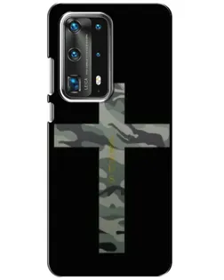 Чехол для Huawei P40 с картинкой «Милитари Крест»