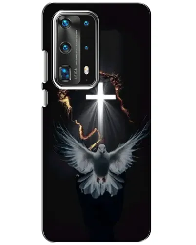 Чехол для Huawei P40 с картинкой «Голубь и Свет»