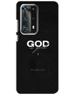 Чехол для Huawei P40 с картинкой «GOD — Бог над всем»