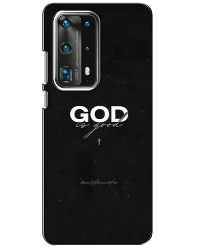 Чехол для Huawei P40 с картинкой «GOD — Бог над всем»