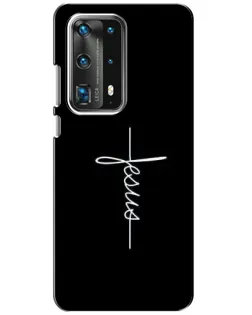 Чехол для Huawei P40 с картинкой «Тонкая линия веры»