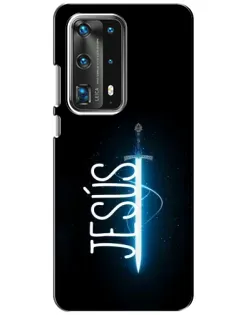Чехол для Huawei P40 с картинкой «Меч Духа Jesus»