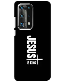 Чехол для Huawei P40 с картинкой «Вертикаль веры Jesus»