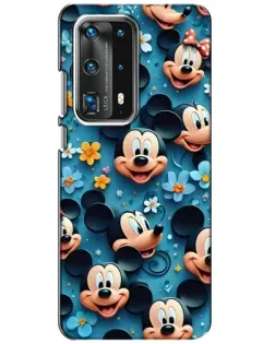 Чехол для Huawei P40 с картинкой «Паттерн Микки и Минни»