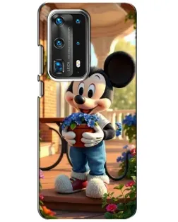 Чехол для Huawei P40 с картинкой «Микки садовод»