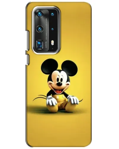 Чехол для Huawei P40 с картинкой «Микки на желтом»