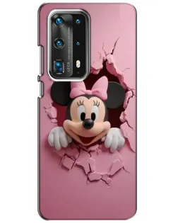 Чехол для Huawei P40 с картинкой «Минни сквозь стену»
