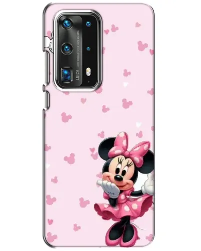 Чехол для Huawei P40 с картинкой «Минни Маус и сердечки»