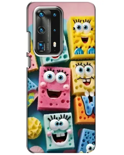 Чехол для Huawei P40 с картинкой «Цветные губки»