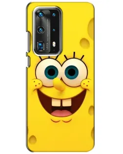 Чехол для Huawei P40 с картинкой «Губка Боб улыбка»