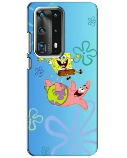 Чехол для Huawei P40 с картинкой «Спанч Боб и Патрик»