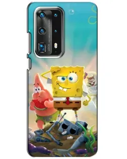 Чехол для Huawei P40 с картинкой «Спанч Боб победитель»