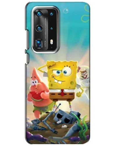 Чехол для Huawei P40 с картинкой «Спанч Боб победитель»