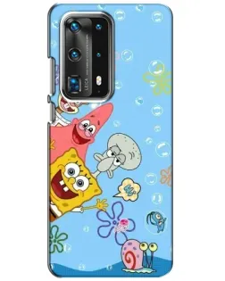 Чехол для Huawei P40 с картинкой «Веселые пузырьки»