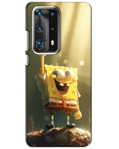 Чехол для Huawei P40 с картинкой «Сияющий Спанч Боб»