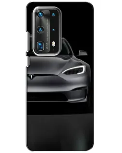 Чехол для Huawei P40 с картинкой «Tesla Model S Look» Чехол для Huawei P40 с картинкой «Tesla Model S Look»