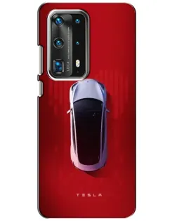 Чехол для Huawei P40 с картинкой «Tesla Top View»