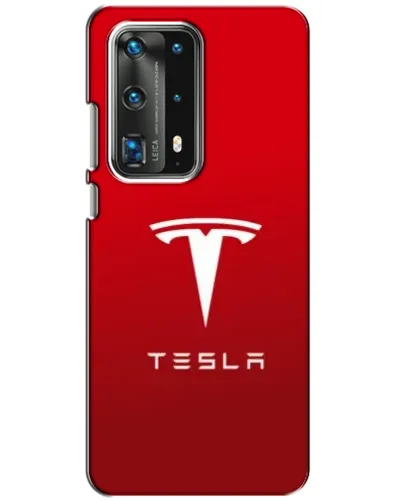 Чехол для Huawei P40 с картинкой «Tesla Red Classic»
