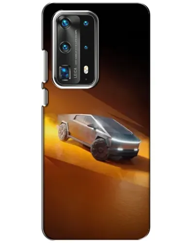 Чехол для Huawei P40 с картинкой «Cybertruck в пустыне»