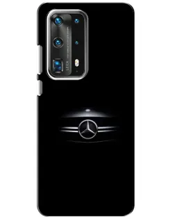 Чехол для Huawei P40 с картинкой «Mercedes — абстрактные линии»