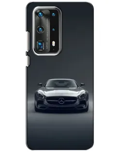 Чехол для Huawei P40 с картинкой «Mercedes на черном»