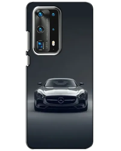 Чехол для Huawei P40 с картинкой «Mercedes на черном»