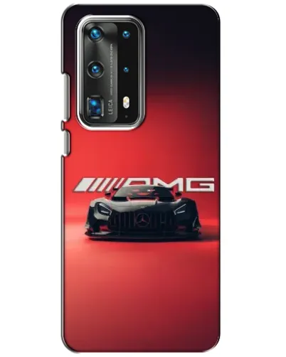 Чехол для Huawei P40 с картинкой «Mercedes AMG — красная линия»