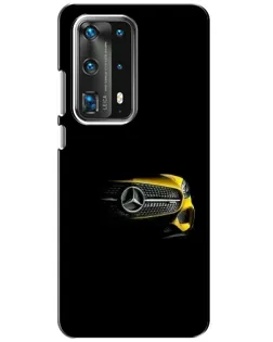Чехол для Huawei P40 с картинкой «Mercedes — ретро стиль»