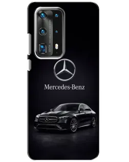 Чехол для Huawei P40 с картинкой «Mercedes — решетка радиатора»